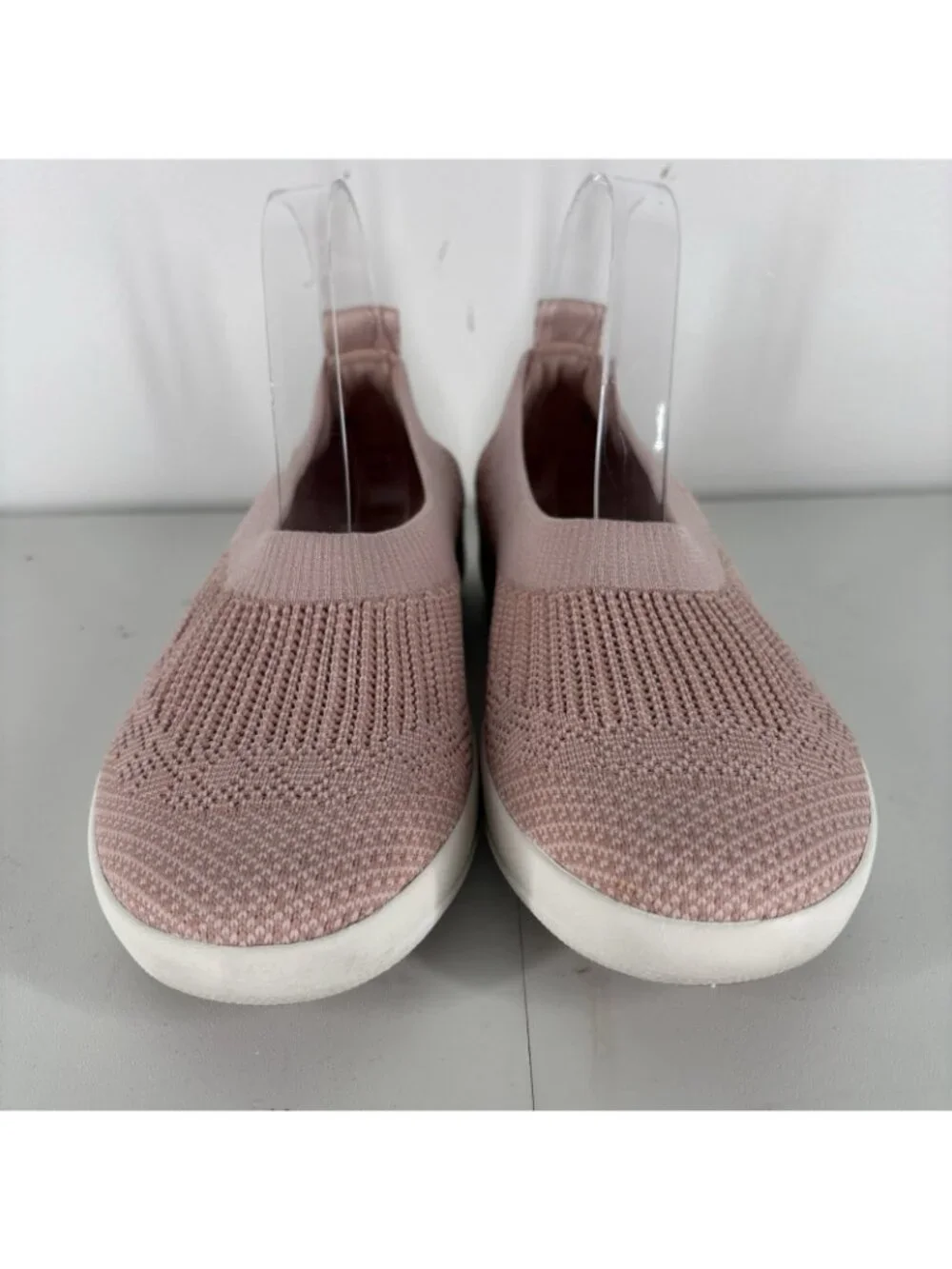 FitFlop Women Size 8 Pink Comfort Stretch Uberknit Slip On Ballerina Flats